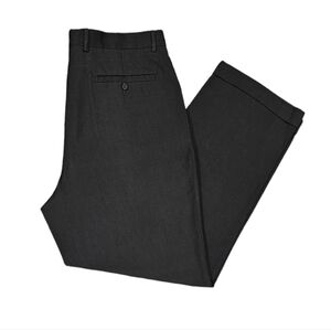 Louis Raphael Men's Black Pleated Dress Pants